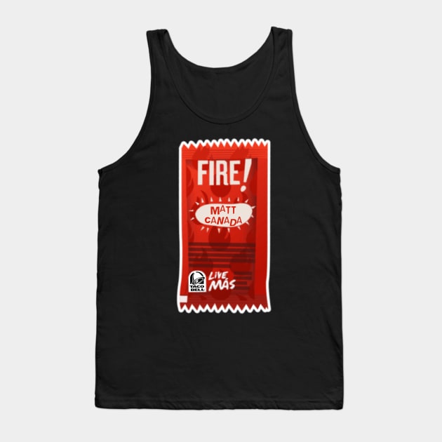 FIRE Matt Canada Pittsburgh PA Steel City Tank Top by MAR-A-LAGO RAIDERS